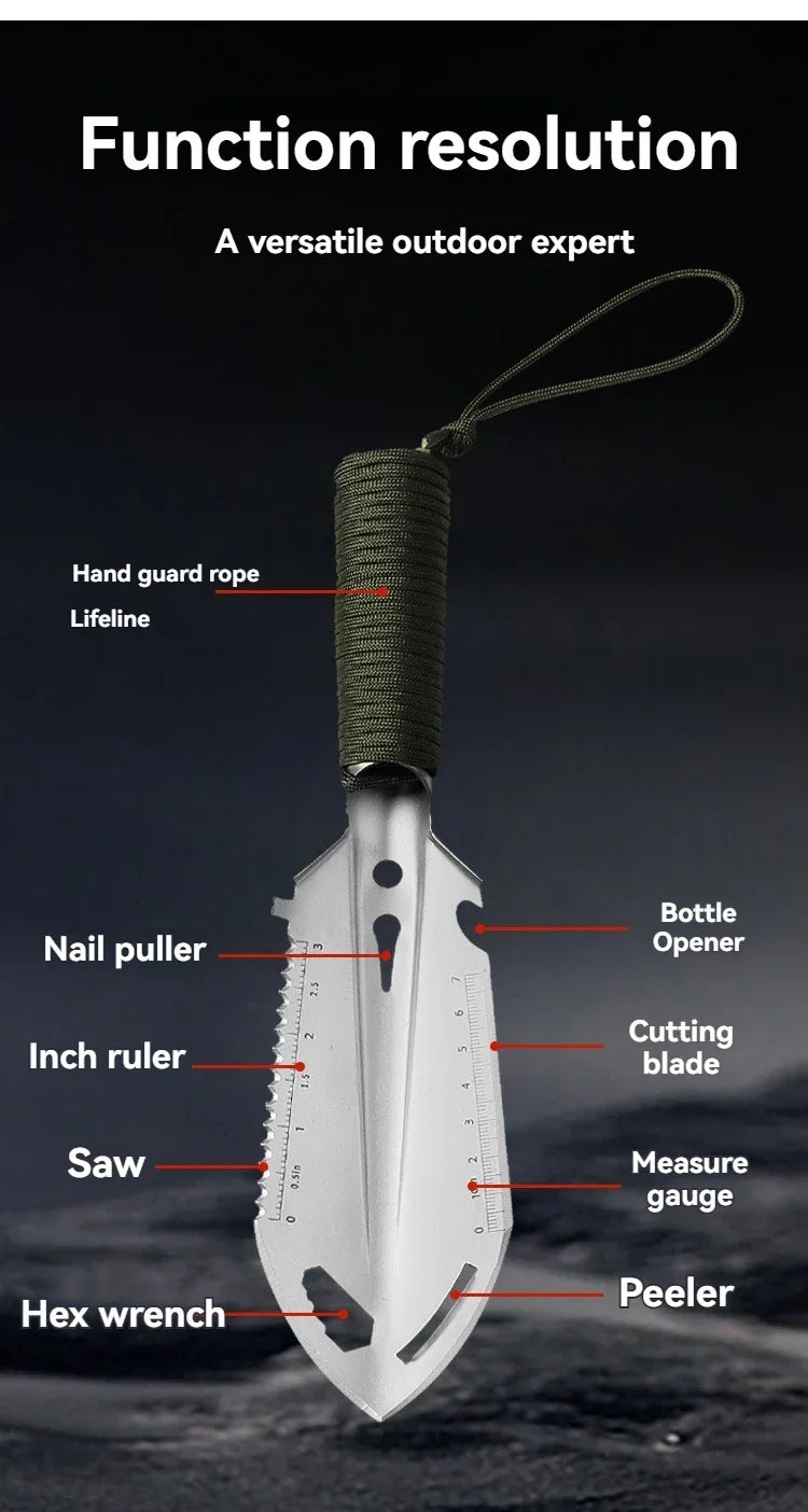 Portable Multifunctional Camping Shovel – Survival, Hiking & Garden Tool