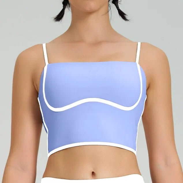 Women’s 2-Piece Tracksuit – Yoga & Gym Set with Sports Bra and Shorts/Skirt