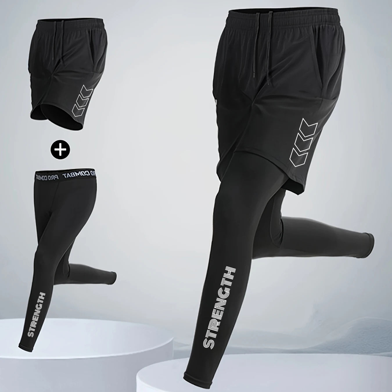 Men’s Quick-Dry Compression Running & Training Pants