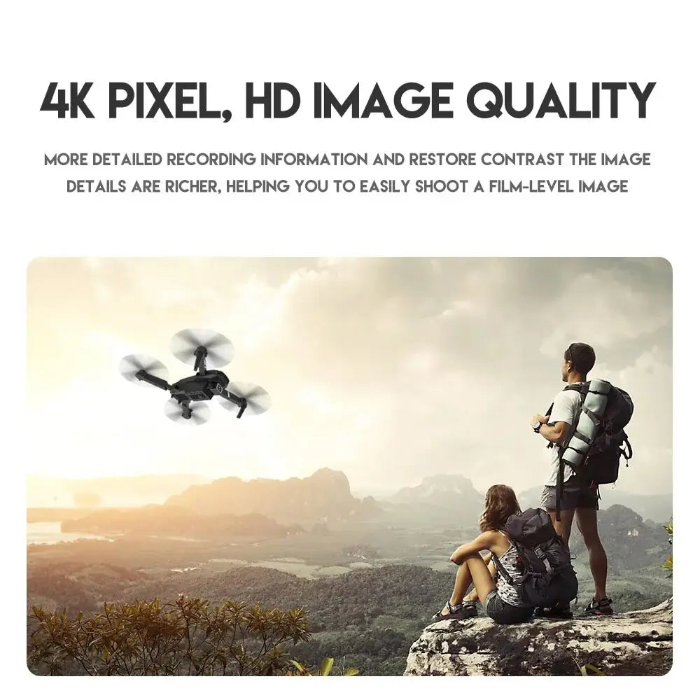 E88Pro Foldable RC Drone with 4K HD Camera – 2024 Model