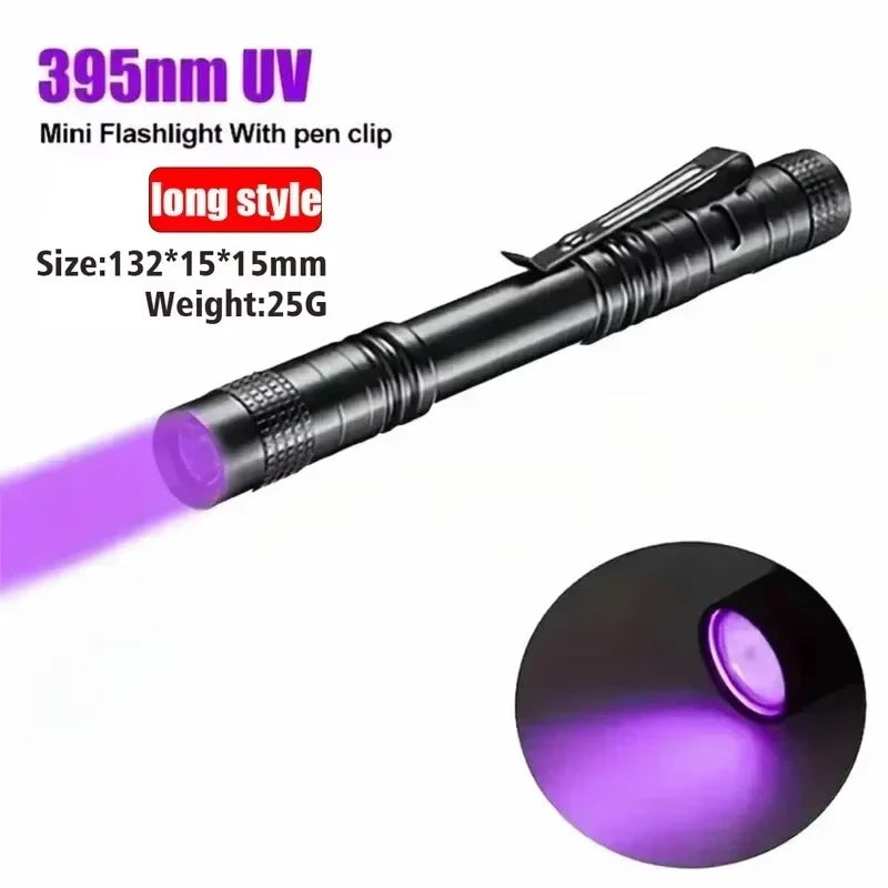 Mini LED Pen Flashlight Tactical Pocket Torch with Clip