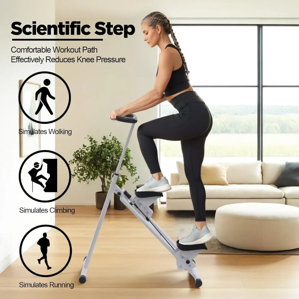 Adjustable Stair Stepper – Dual Hydraulic Stepper with Fitness Tracking