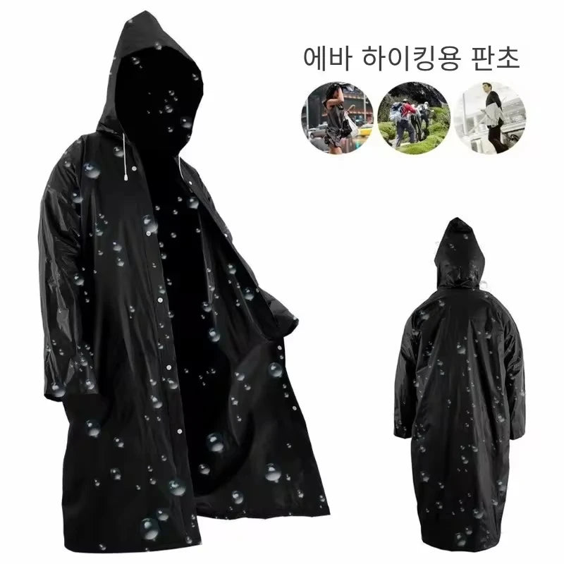 High-Quality EVA Unisex Waterproof Raincoat 145x68CM