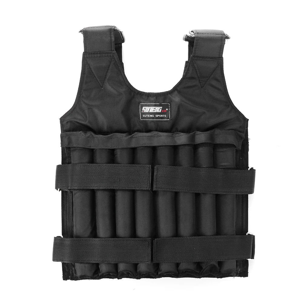 Adjustable Weighted Vest – 3/15/35kg Fitness Training & Running Jacket