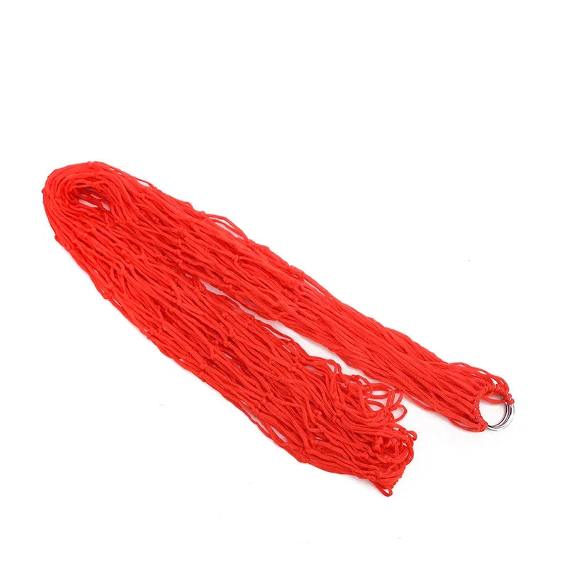 Single Person Outdoor Camping Hammock Thick Mesh Nylon