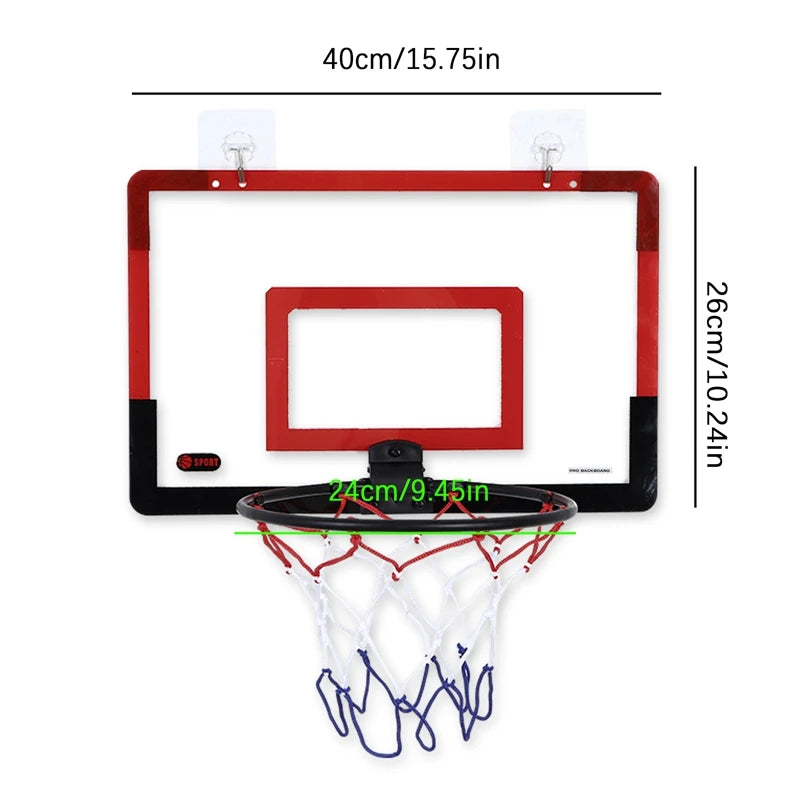 Mini Basketball Hoop Indoor Door/Wall Mounted Game Set
