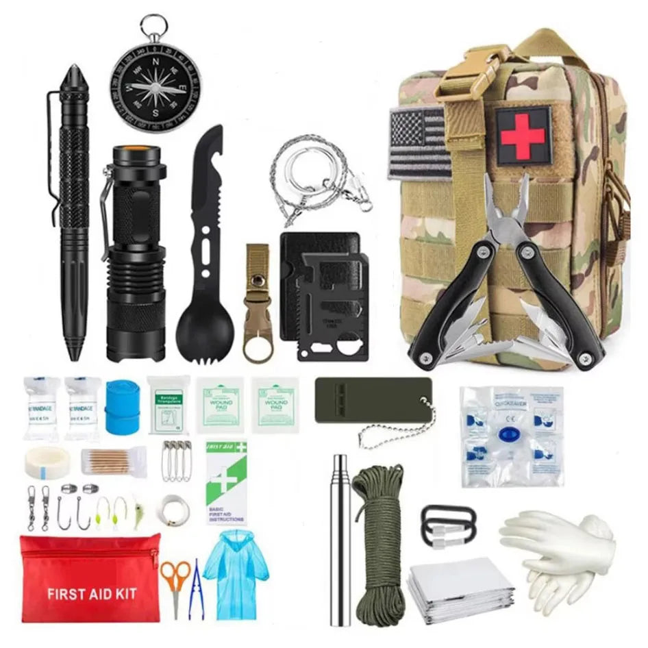 Survival First Aid Kit – Full Molle Emergency & Trauma Bag for Outdoors