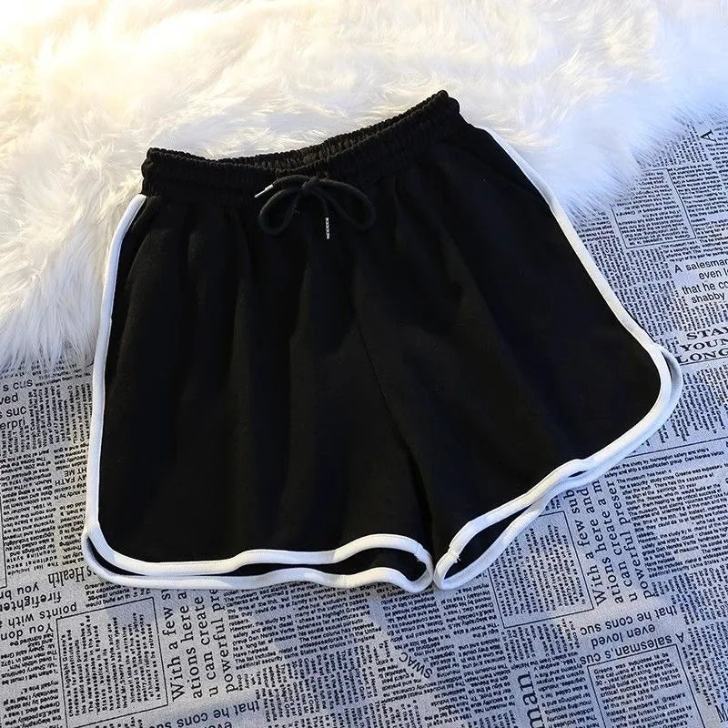 Women’s Yoga Shorts Loose Mid-Waist Breathable Wide-Leg