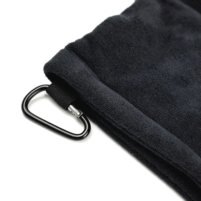 PGM Microfiber Golf Ball Cleaning Towel with Carabiner Hook