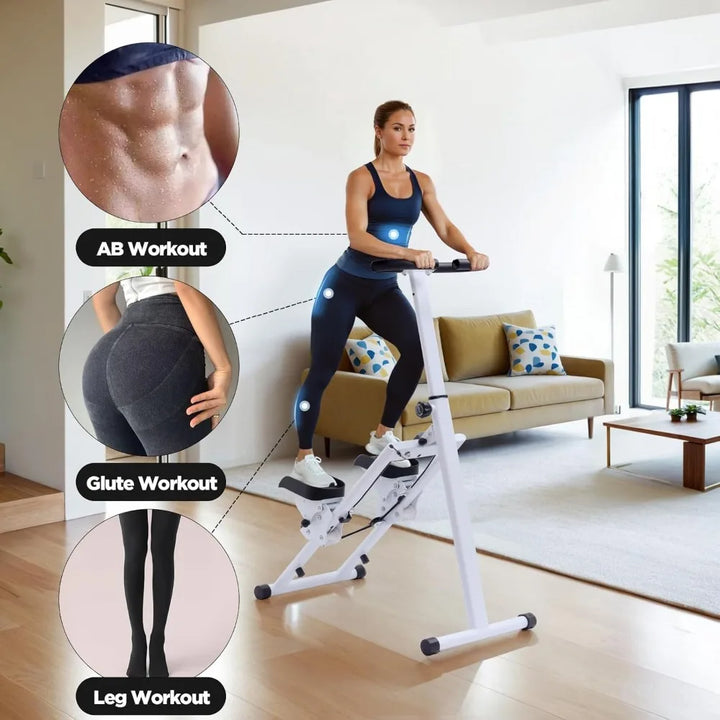 Adjustable Stair Stepper – Dual Hydraulic Stepper with Fitness Tracking