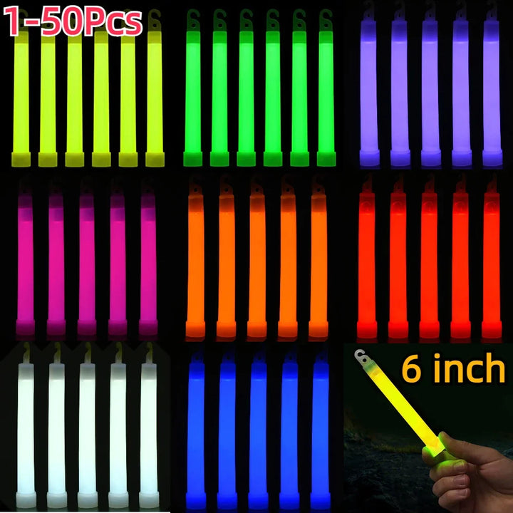 6-Inch Military Survival Glow Sticks for Camping & Emergency Use