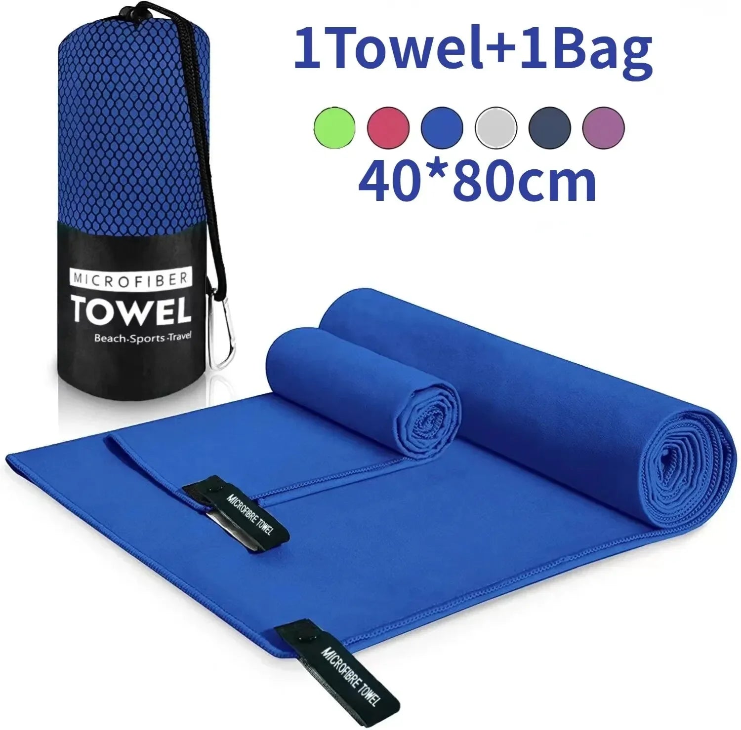 Quick-Drying Sports Towel 40x80CM for Gym, Swimming & Outdoor