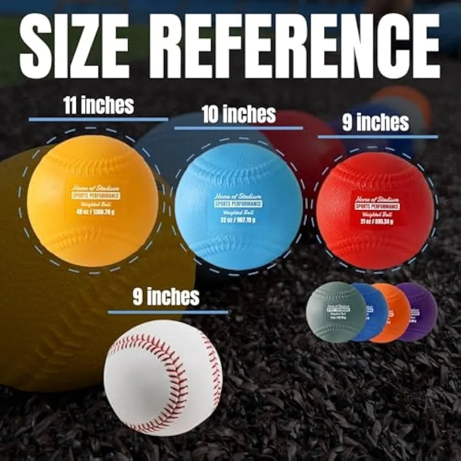 Soft Shell Weighted Baseballs – Pitching & Velocity Training Balls (3.5–32oz)