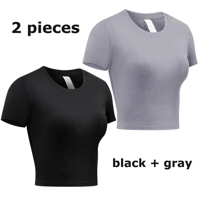 Women’s Compression Short Sleeve Athletic Quick-Dry Workout Shirt