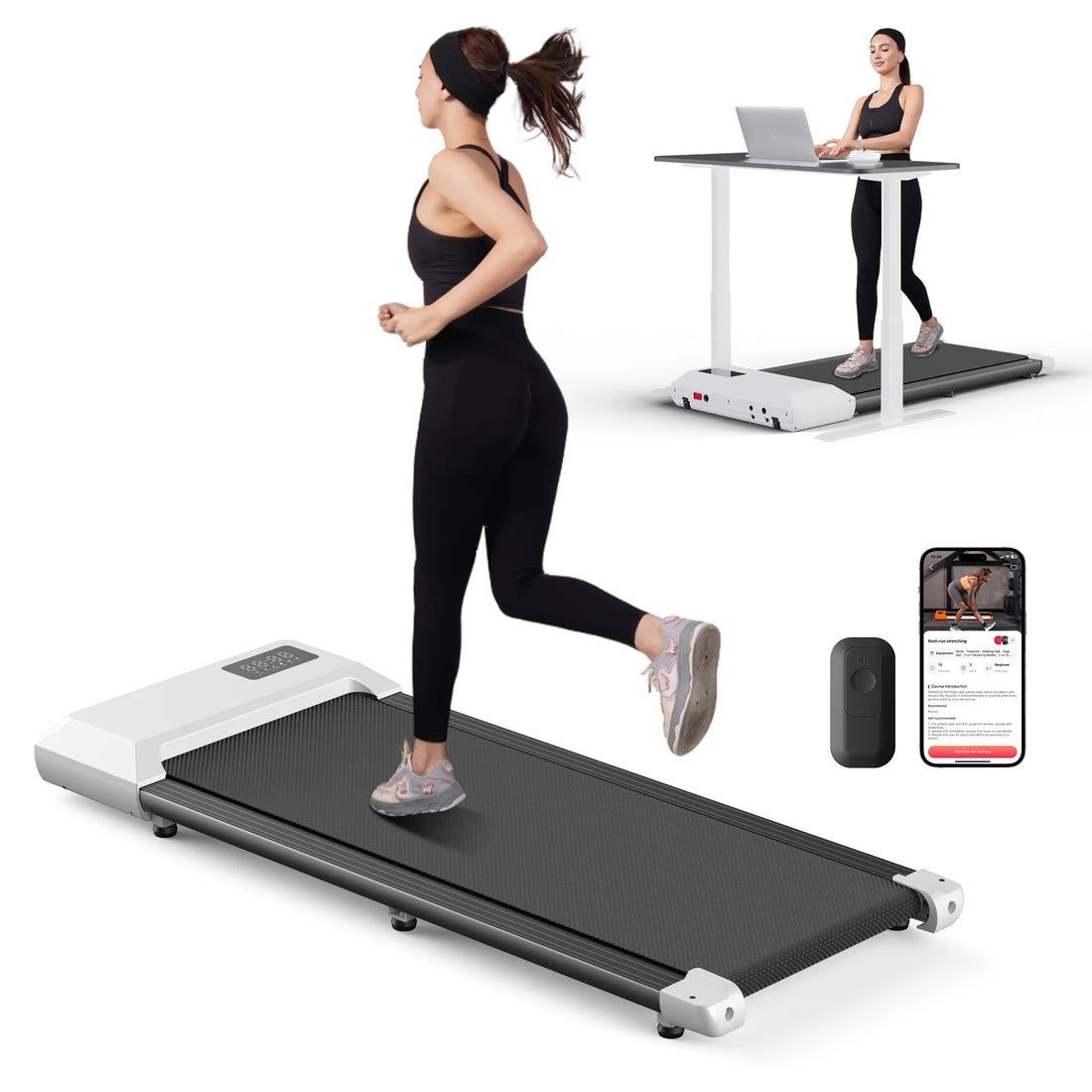 300lbs 2.5HP Treadmill – 2-in-1 Walking & Running Fitness Machine