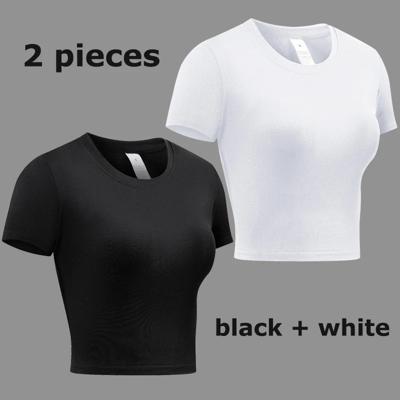 Women’s Compression Short Sleeve Athletic Quick-Dry Workout Shirt
