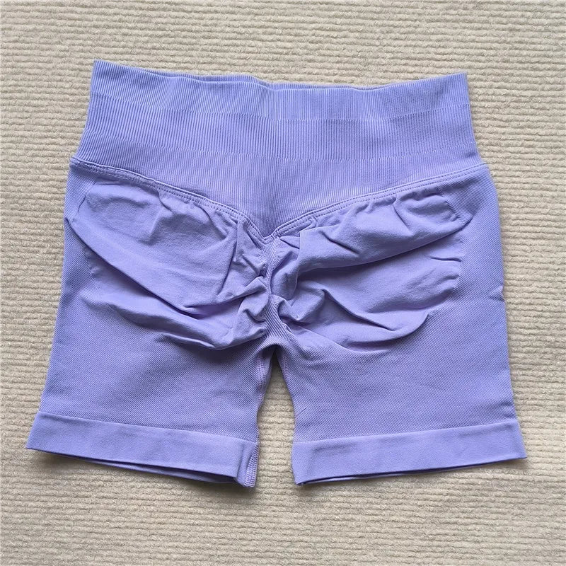 Women’s Scrunch Butt Gym Shorts – Seamless Biker & Yoga Athletic Shorts