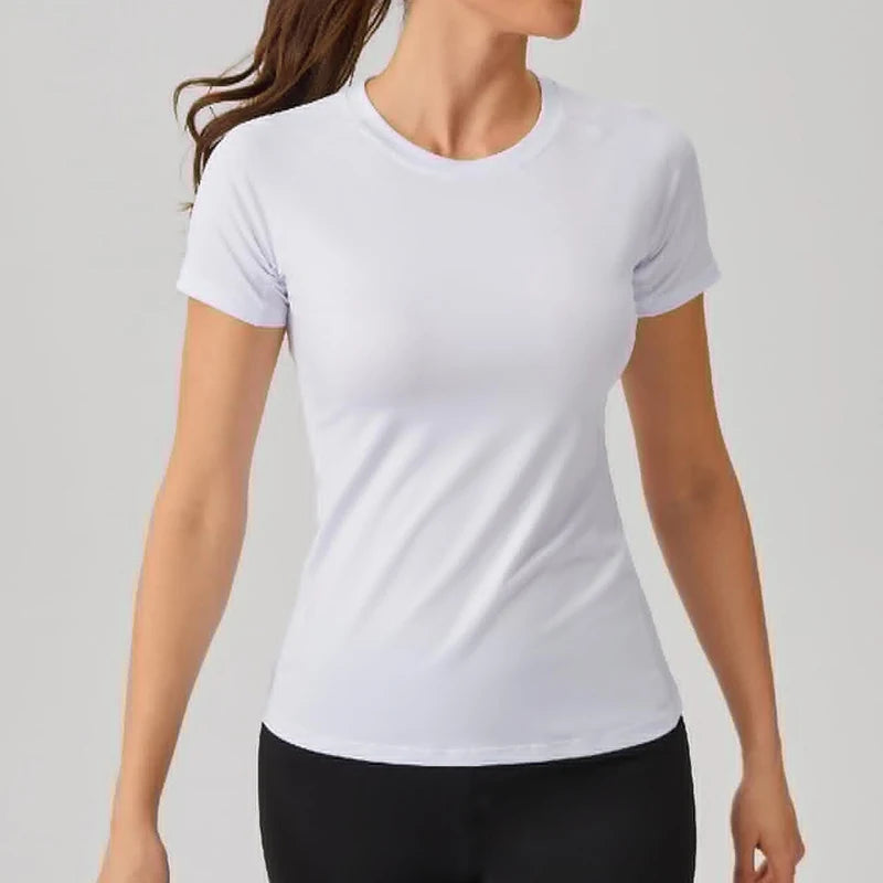 Women’s Compression Shirt Quick-Dry Athletic Workout Tee