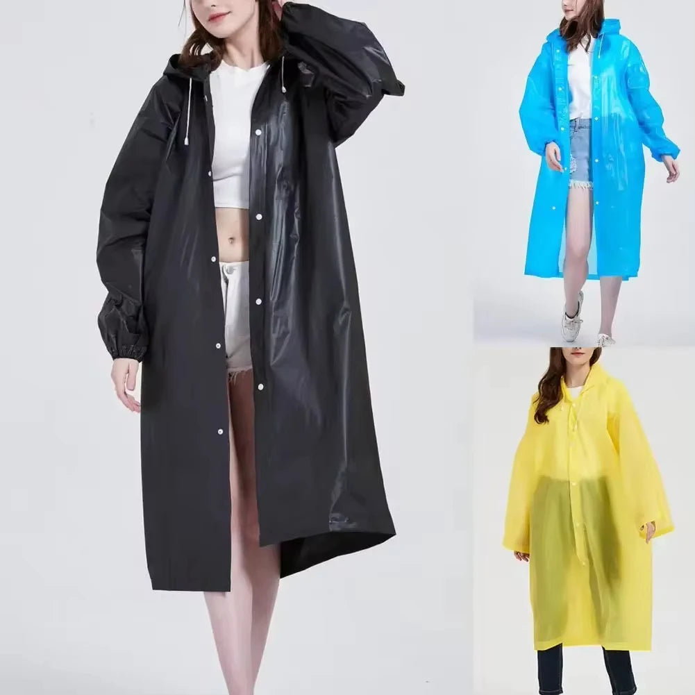 High-Quality EVA Unisex Waterproof Raincoat 145x68CM