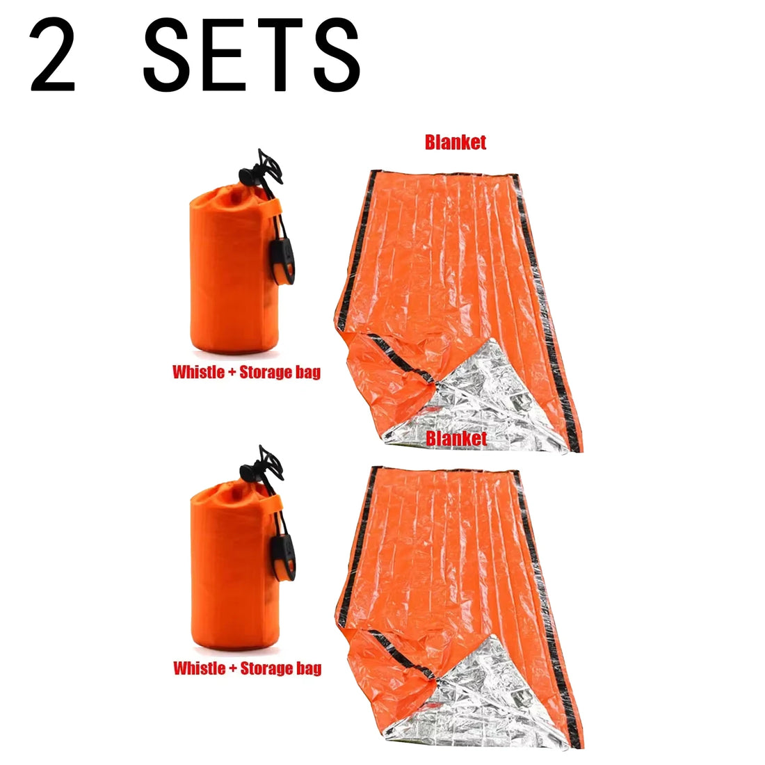 Portable Waterproof Emergency Survival Sleeping Bag Mylar Thermal Sack