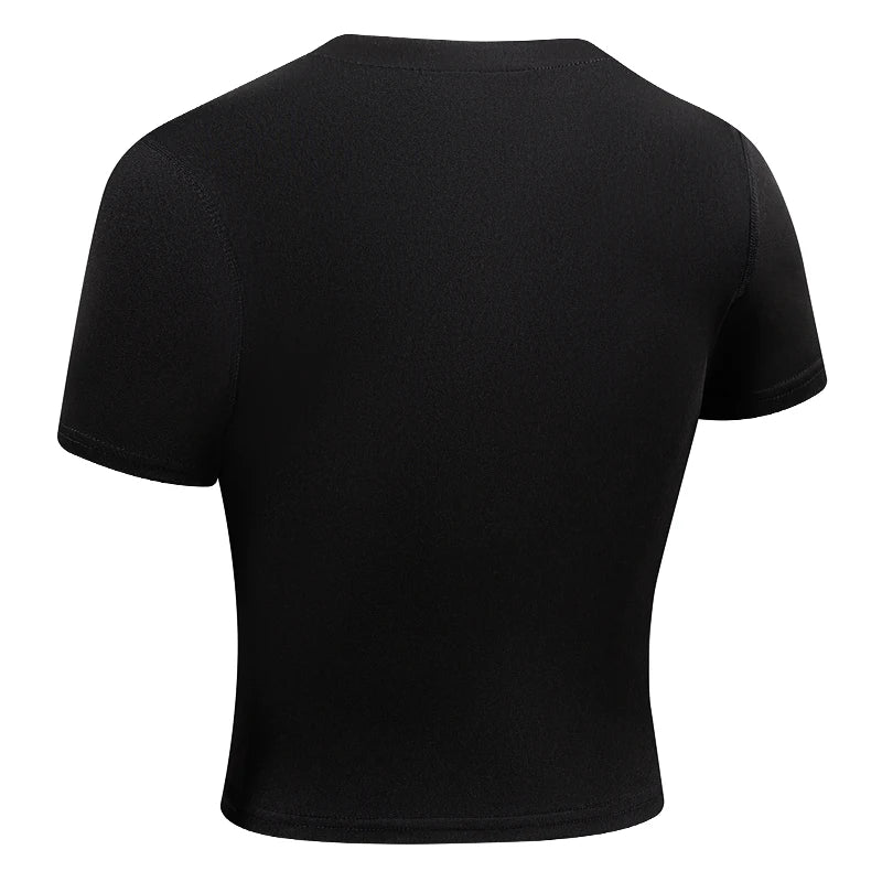 Women’s Compression Short Sleeve Athletic Quick-Dry Workout Shirt