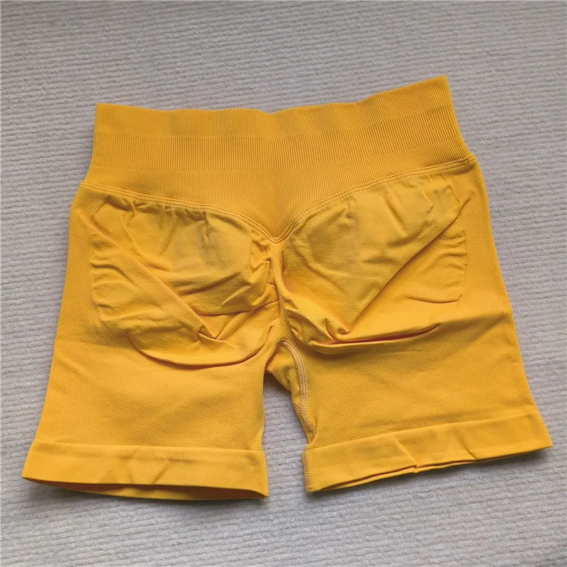 Women’s Scrunch Butt Gym Shorts – Seamless Biker & Yoga Athletic Shorts