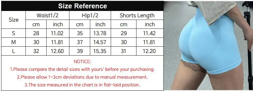 Women’s Scrunch Butt Gym Shorts – Seamless Biker & Yoga Athletic Shorts