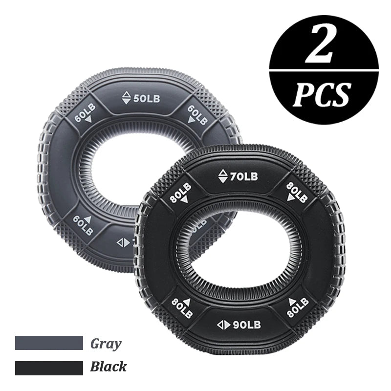 Silicone Adjustable Hand Grip Trainer 20–90LB Forearm & Finger Strengthener