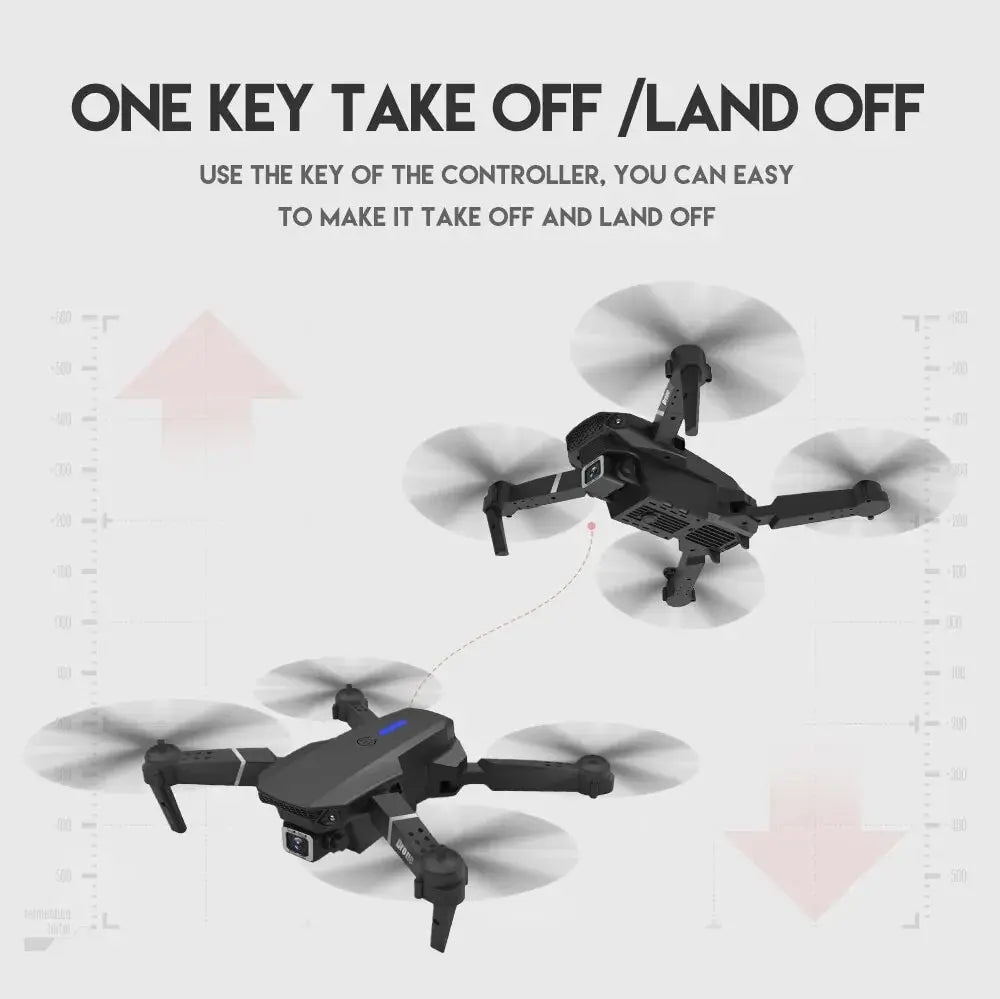 E88Pro Foldable RC Drone with 4K HD Camera – 2024 Model