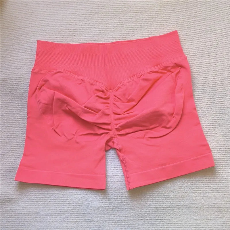 Women’s Scrunch Butt Gym Shorts – Seamless Biker & Yoga Athletic Shorts