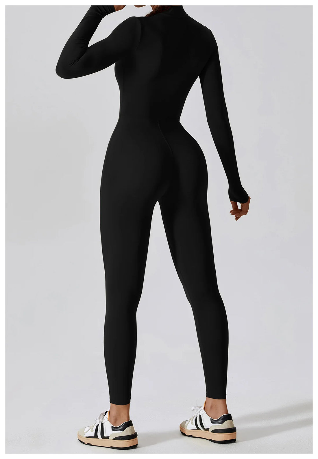 Women’s Summer Zipper Workout Jumpsuit Fitness Yoga Set
