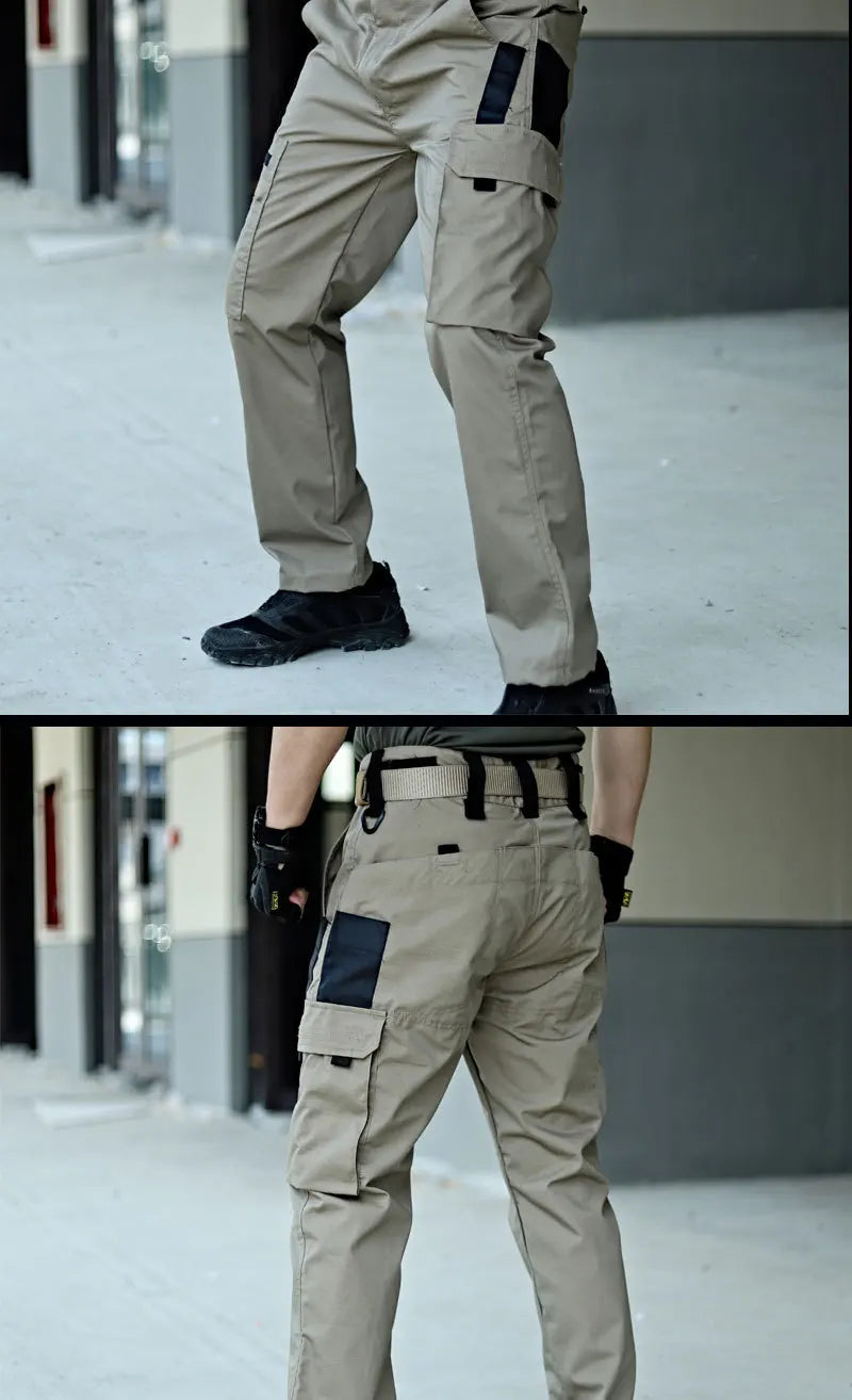 Men’s Tactical Cargo Work Pants Waterproof Outdoor Trousers