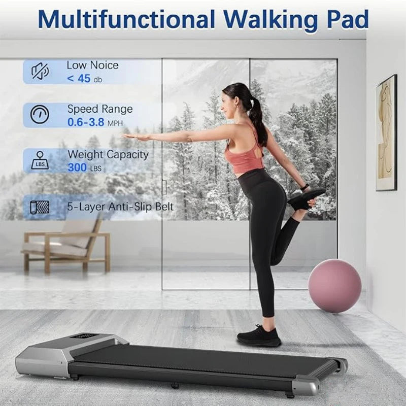 300lbs 2.5HP Treadmill – 2-in-1 Walking & Running Fitness Machine