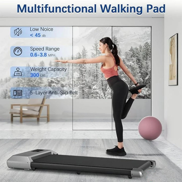 300lbs 2.5HP Treadmill – 2-in-1 Walking & Running Fitness Machine
