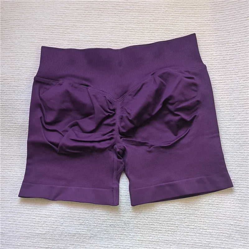 Women’s Scrunch Butt Gym Shorts – Seamless Biker & Yoga Athletic Shorts