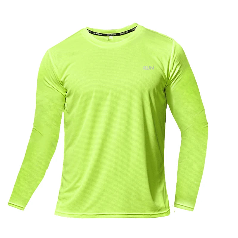 Men’s Ice Silk Long Sleeve Quick-Dry Sun Protection Shirt