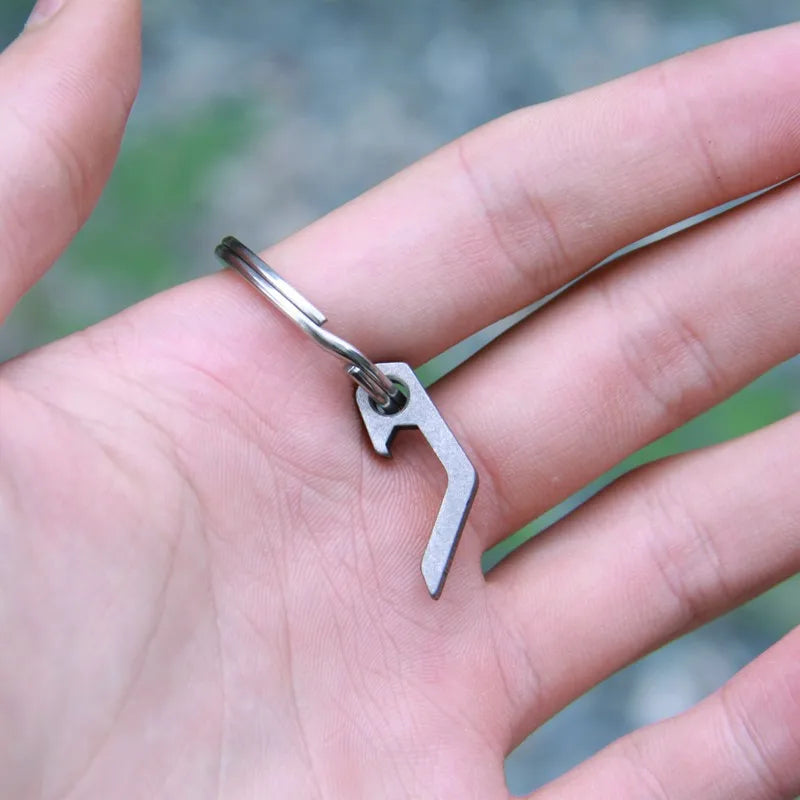 EDC Mini Bottle Opener Keyring – Lightweight Pocket Tool for Camping & Outdoors