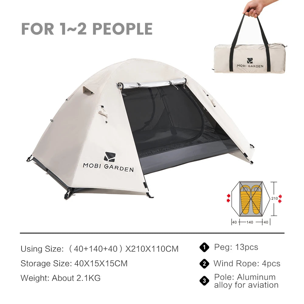 MOBI GARDEN Camping Tent – Waterproof, Sun-Protected & Easy Setup