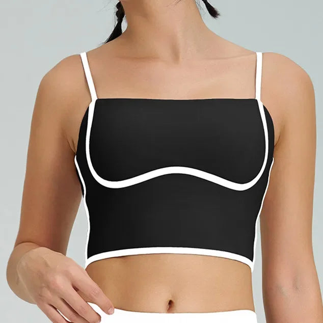 Women’s 2-Piece Tracksuit – Yoga & Gym Set with Sports Bra and Shorts/Skirt