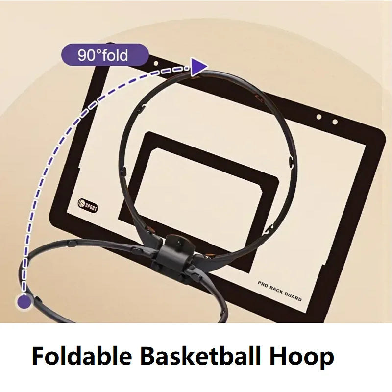 Mini Basketball Hoop Indoor Door/Wall Mounted Game Set