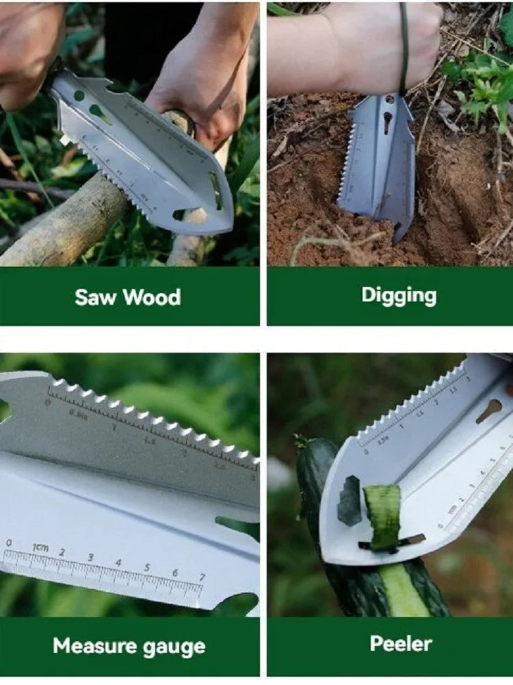 Portable Multifunctional Camping Shovel – Survival, Hiking & Garden Tool