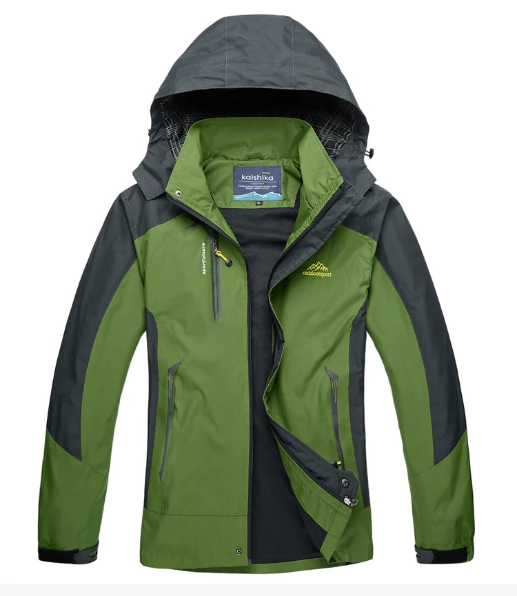 TRVLWEGO Men’s Waterproof Hiking Jacket Outdoor Windbreaker