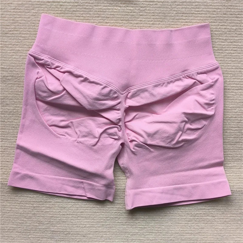 Women’s Scrunch Butt Gym Shorts – Seamless Biker & Yoga Athletic Shorts