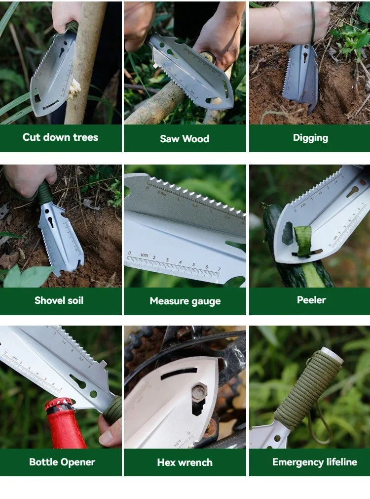 Portable Multifunctional Camping Shovel – Survival, Hiking & Garden Tool