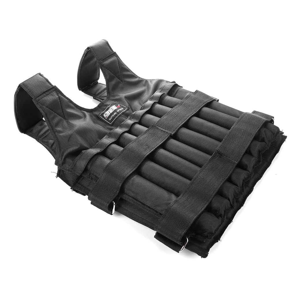 Adjustable Weighted Vest – 3/15/35kg Fitness Training & Running Jacket