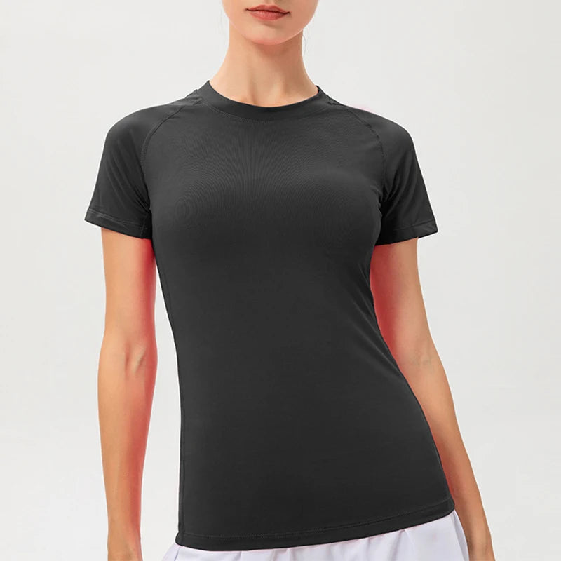 Women’s Compression Shirt Quick-Dry Athletic Workout Tee