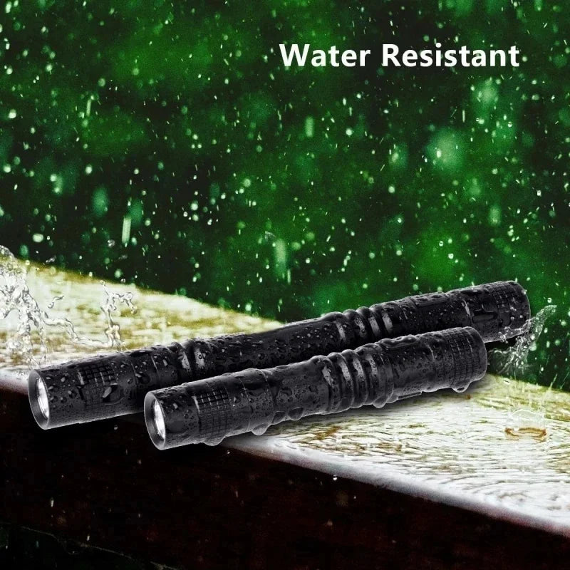 Mini LED Pen Flashlight Tactical Pocket Torch with Clip
