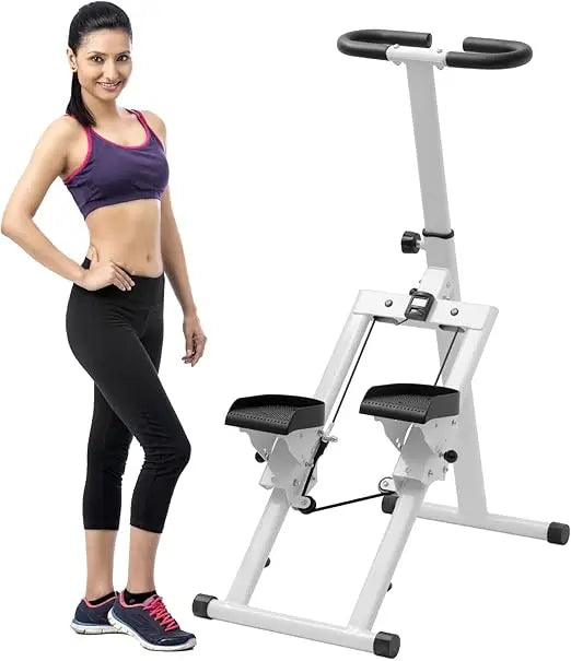 Adjustable Stair Stepper – Dual Hydraulic Stepper with Fitness Tracking