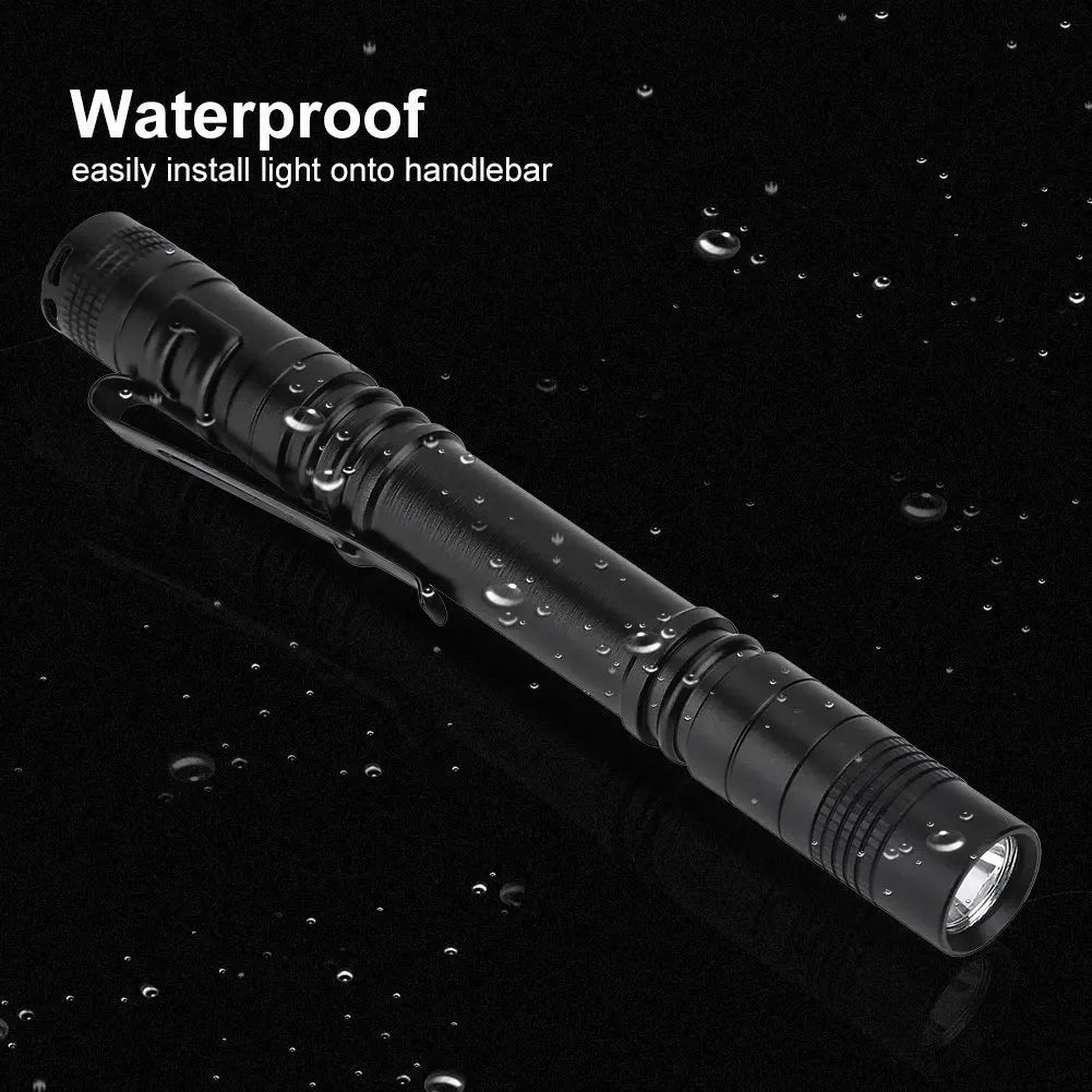 Mini LED Pen Flashlight Tactical Pocket Torch with Clip