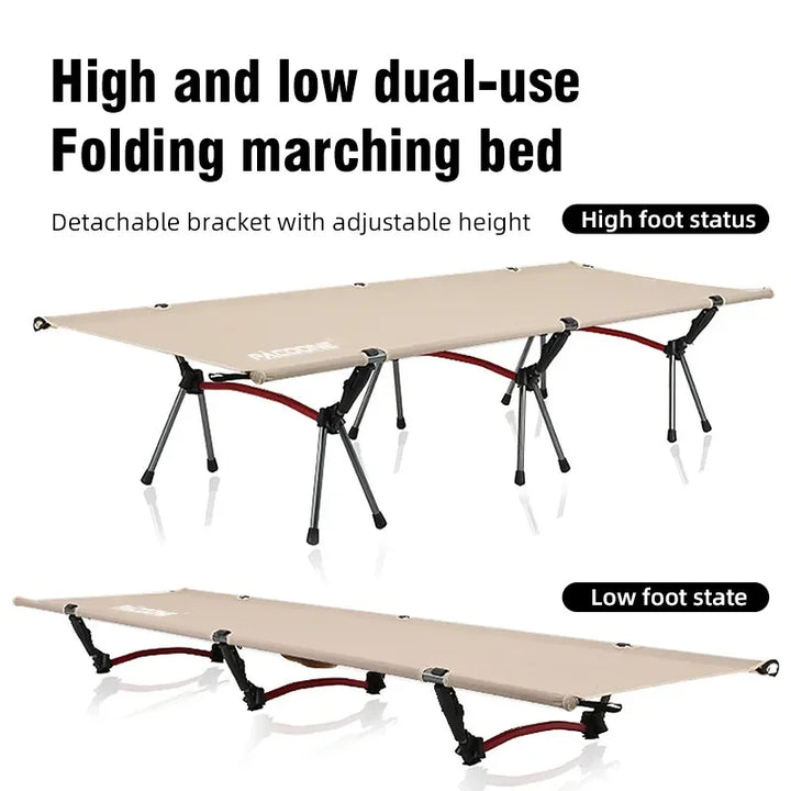 Folding Camping Cot Portable Outdoor Bed for Adults & Kids